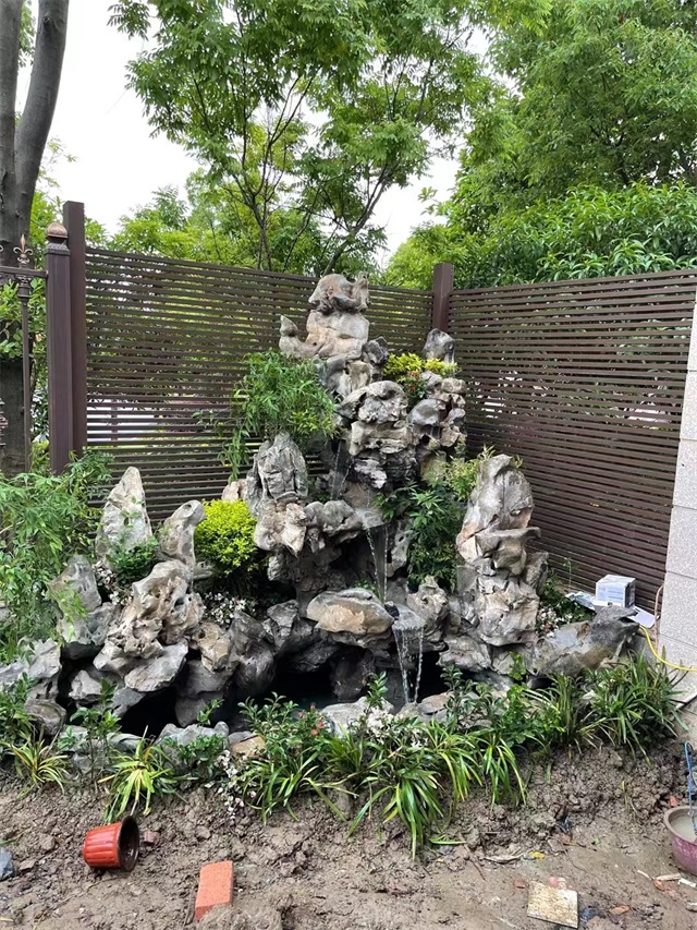 广灵别墅假山景观庭院设计